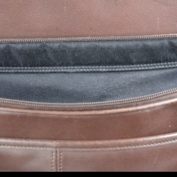 Vintage Coach Brown Leather Brief Case/ Massager Bag - Picture 2 of 15